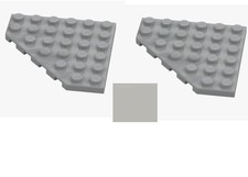 LEGO  2x Platte 6x6x45° Medium Stone Grey  4...