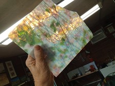 STAINED/ART GLASS SHEETS/SCRAP  ALL TOP OF THE LINE BULLSEYE 7 PIECES 