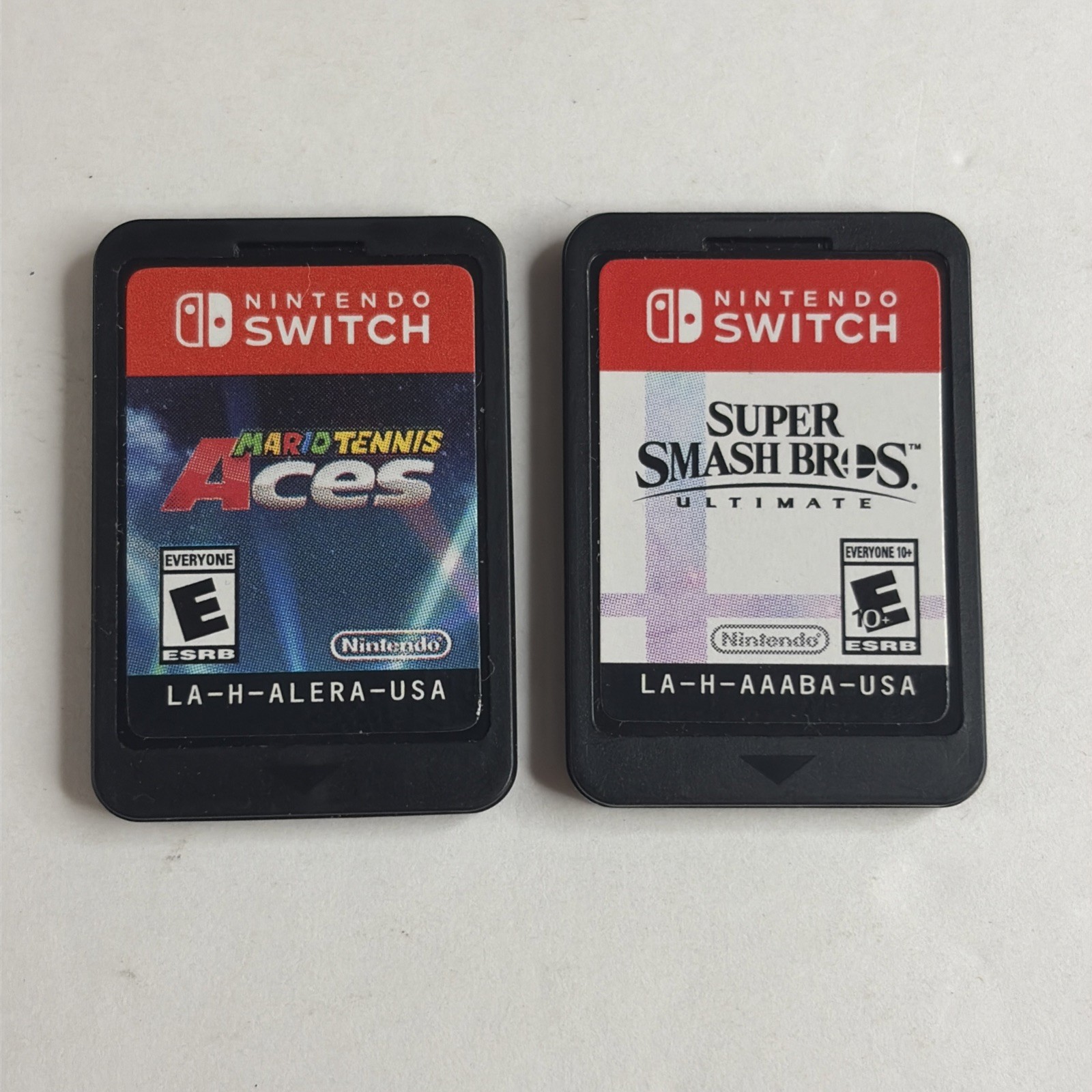 2 Games Super Smash Bros Ultimate & Mario Tennis Aces Nintendo Switch Bundle Lot