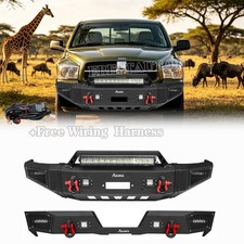 Aaiwa For 1994-2001 Dodge Ram 150025003500 Frontrear Bumper With Led Lights