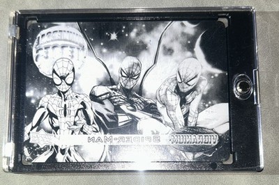 Marvel Vibranium 2015 Marvel 1/1 Printing Plate Black Spider-Man one of one rare