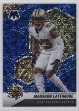 2021 Panini Mosaic No Huddle Blue Mosaic Prizm /75 Marshon Lattimore #147 nd3