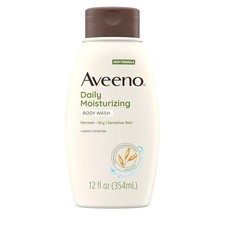 New Aveeno Daily Moisturizing Body Wash Normal Dry Sensitive Skin Prebiotic Oat
