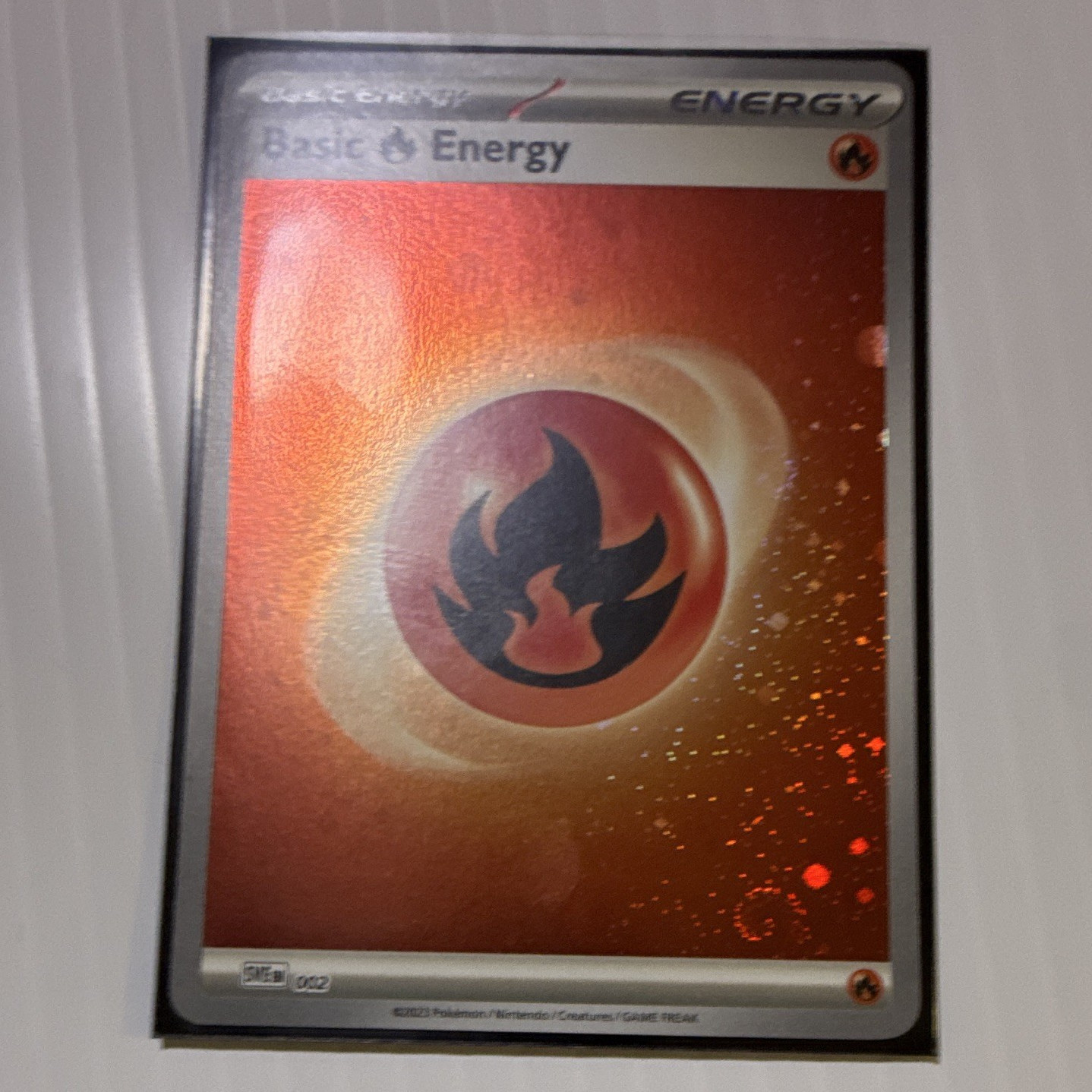  Basic Fire Energy 002 SVE Scarlet & Violet Energies Cosmos Holo EN DOUBLE SWIRL
