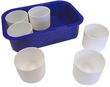Image of MAJOR BRUSHES - 6 Paint Pots and Tray Set