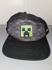Minecraft Boy's Snapback Hat Multicolor Size OS Embroidered Creeper Logo