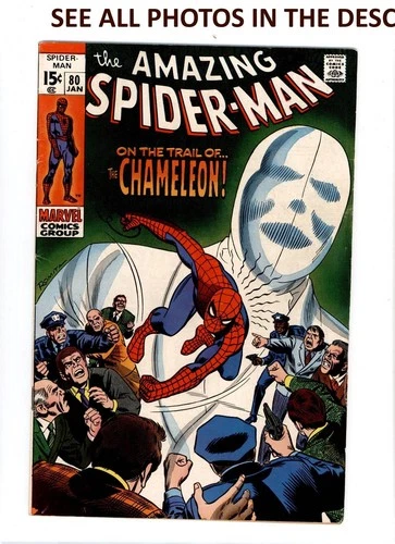 Amazing Spider-Man #80 Comic JAN 1970 VG/FN Marvel Comics Chameleon (HG)
