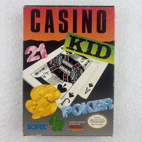 Casino Kid &ndash; NES &ndash; Complete with Box, Manual & Cartridge &ndash; 1989 Sofel &ndash; Tested