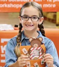 Teddy Bear Ornament Home Depot Kids Workshop Kit Pin Included November 2025 NEW