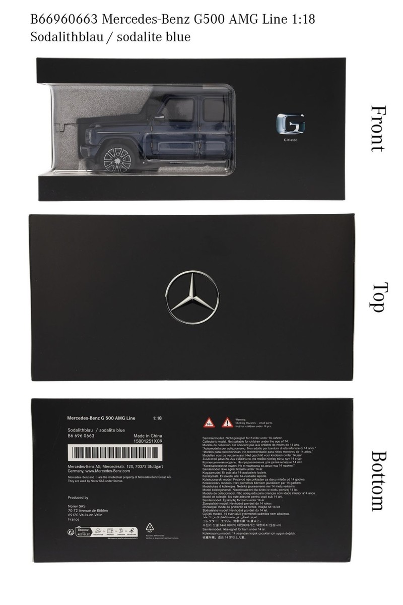 1:18 Genuine Mercedes W465 G Class G500 AMG Line Sodalite Blue