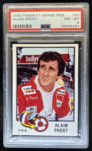 1980 Panini F1 F1 Grand Prix Alain Prost #63 PSA 8