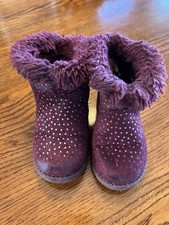 Winter Boots Faux Fur Little Girls Size 6 Purple