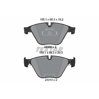 Bremsbelagsatz TEXTAR 2468801, Vorne