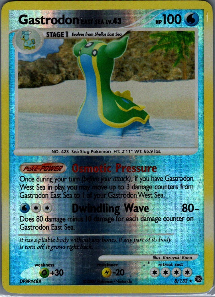 Gastrodon East Sea Reverse Holo Holo Rare Secret Wonders 8/132 NM