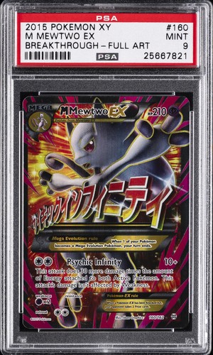 M Mewtwo-EX graded PSA 9 for sale on eBay
