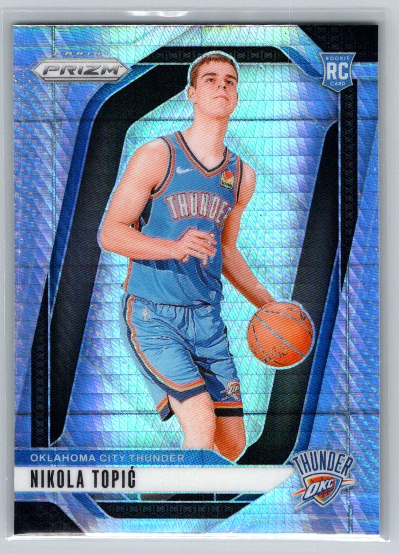 2024-25 Panini Prizm #230 Nikola Topic Prizms Hyper