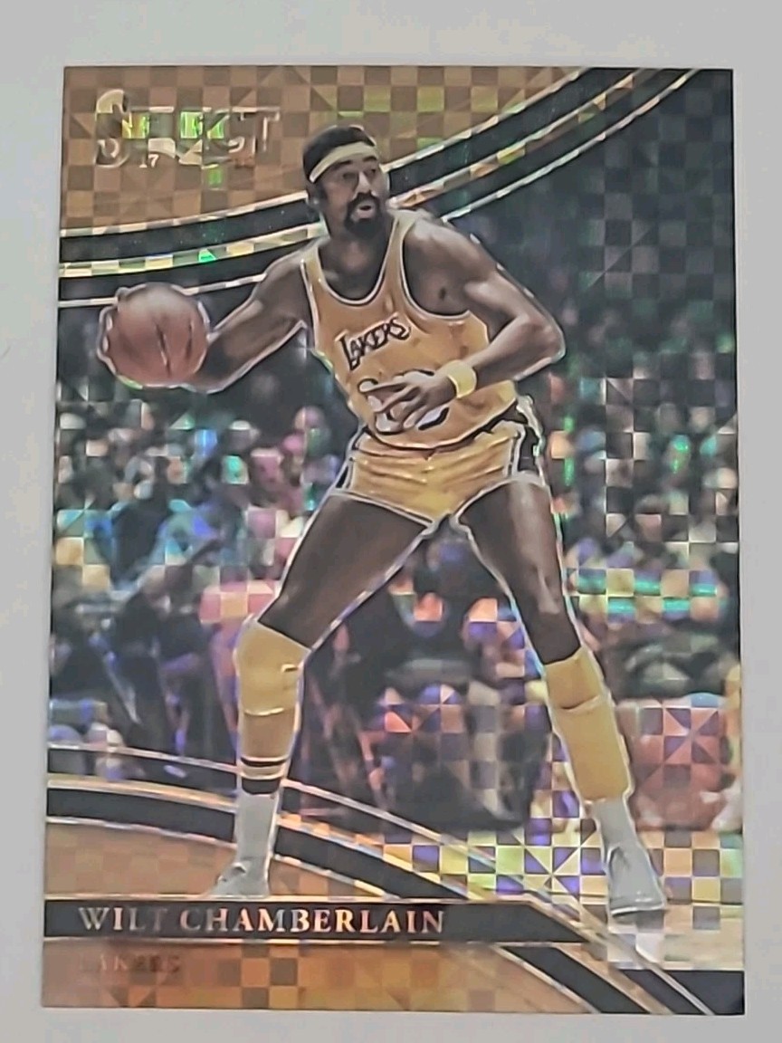 WILT CHAMBERLAIN 2017 PANINI SELECT COURTSIDE COPPER PRIZM #/49 Check Pictures