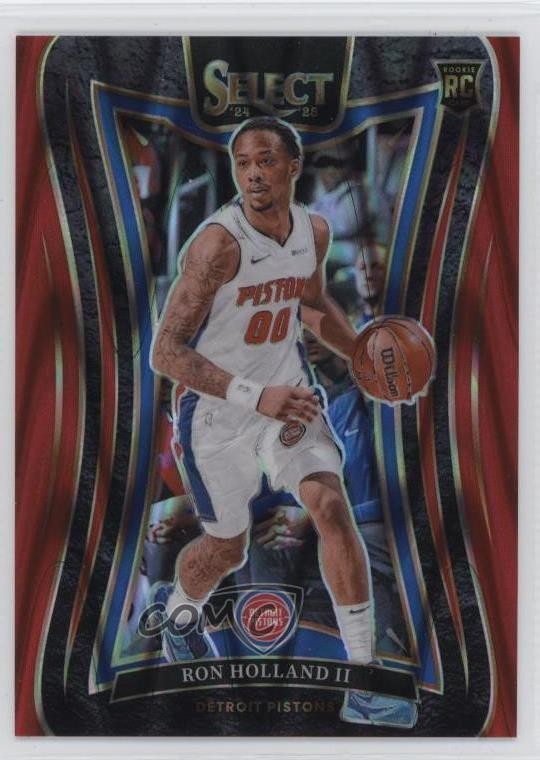 2024 Panini Select Mezzanine Red Tectonic Prizm 57/65 Ron Holland II Rookie RC
