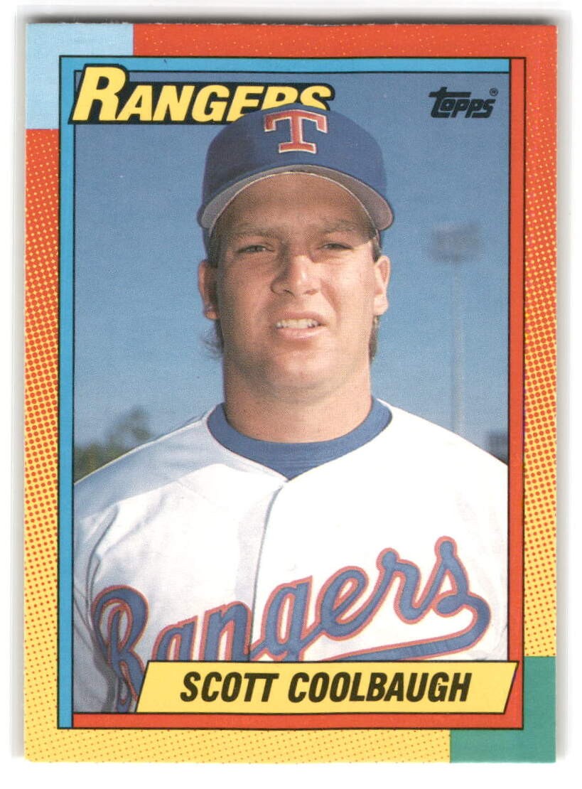 Scott Coolbaugh 1990 Topps Traded Baseball #22T Texas Rangers Rookie RC