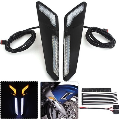 2x LED Fork Mounted NAV Lights For Honda Gold Wing,Gold Wing DCT,Gold Wing Tour