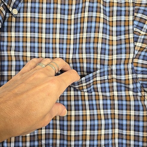 Cinch Shirt Men Large Blue Plaid Button Down Long Sleeve Western Cowboy Rodeo - Picture 10 of 17