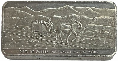 1969 SILVER 3oz WALLA WALLA DAY MINES CONSOLIDATED CORP .999 FINE