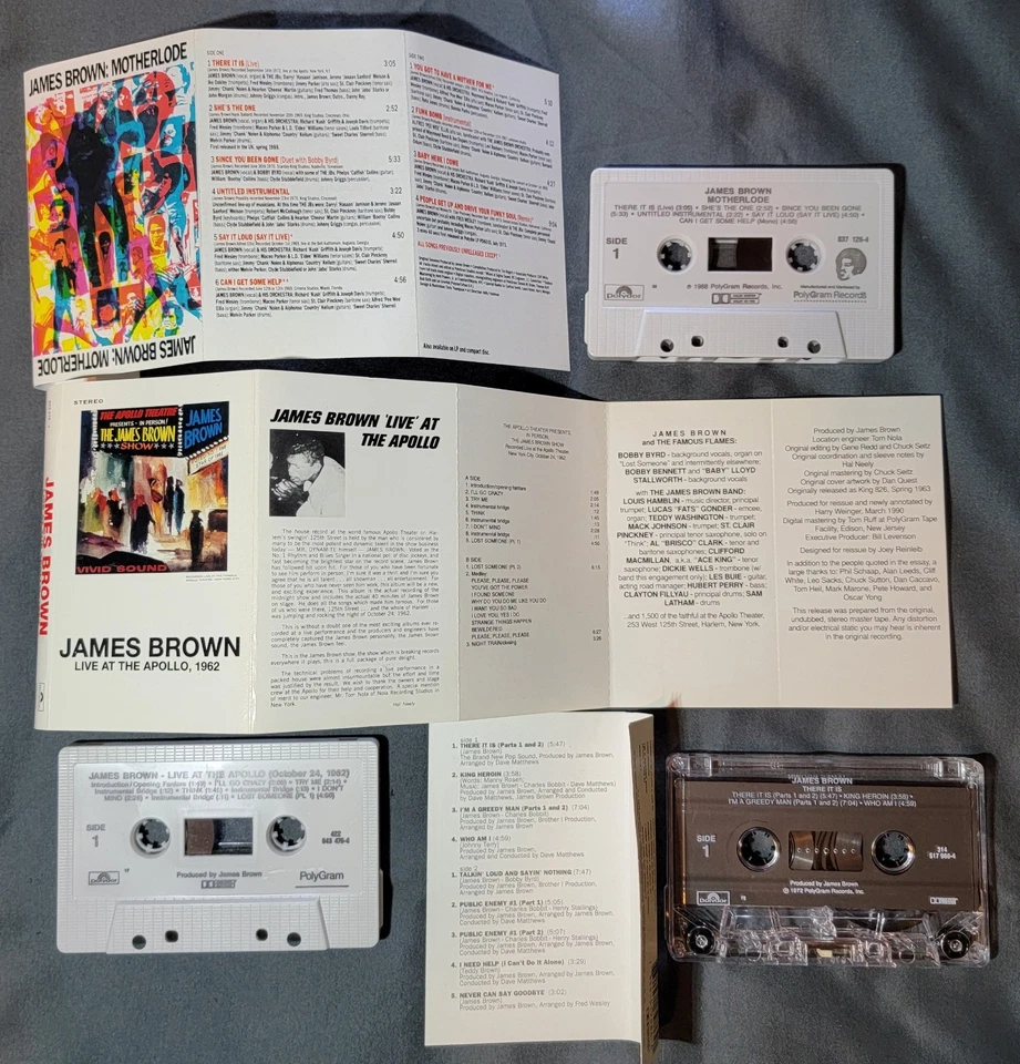 James Brown Cassette Lot 6 Funk Soul The Payback Black Caesar Apollo Motherlode Foto 3 de 3
