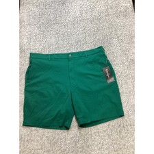 Walter Hagen Mens P11 Performance Golf Shorts Clubhouse Green W42 9 Inch Inseam