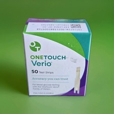 One Touch Verio Test Strips 50 Count  Expiration 09/30/2026