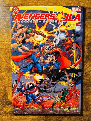 JLA / AVENGERS 2 NM BATMAN CAPTAIN AMERICA GEORGE PÉREZ COVER DC MARVEL ...