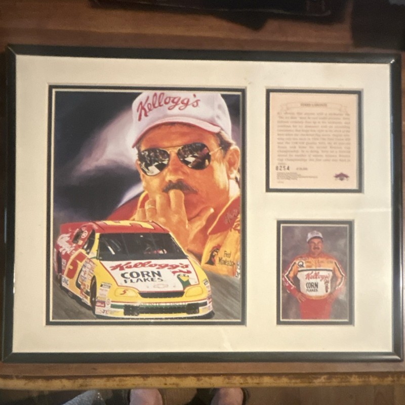 Terry Labonte Signed Kellogg's Corn Flakes NASCAR Print #8254/25000
