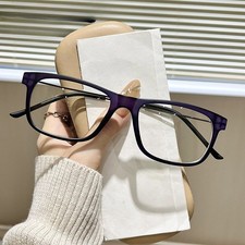 New Men Women Oval Anti Blue Light Myopia Glasses Clear Lens Nearsighted Glasses