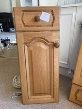 solid oak frame arched profile  kitchen cupboard door 720mm high x 295mm wide