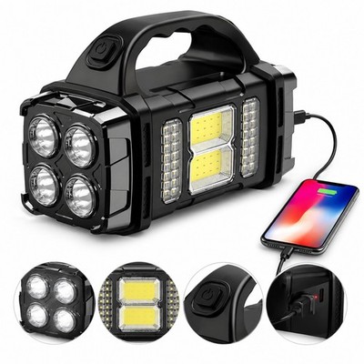 Top Camping Ausrüstung Festival Taschenlampe + Powerstation LED Akku Neu