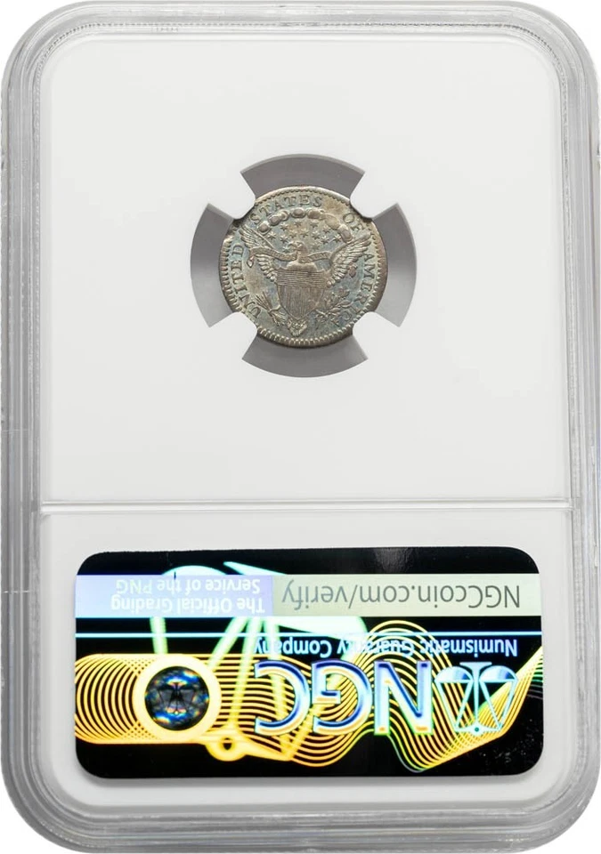 1800 Draped Bust Half Dime H10C AU55 NGC 950341-1 - Image 2 of 4