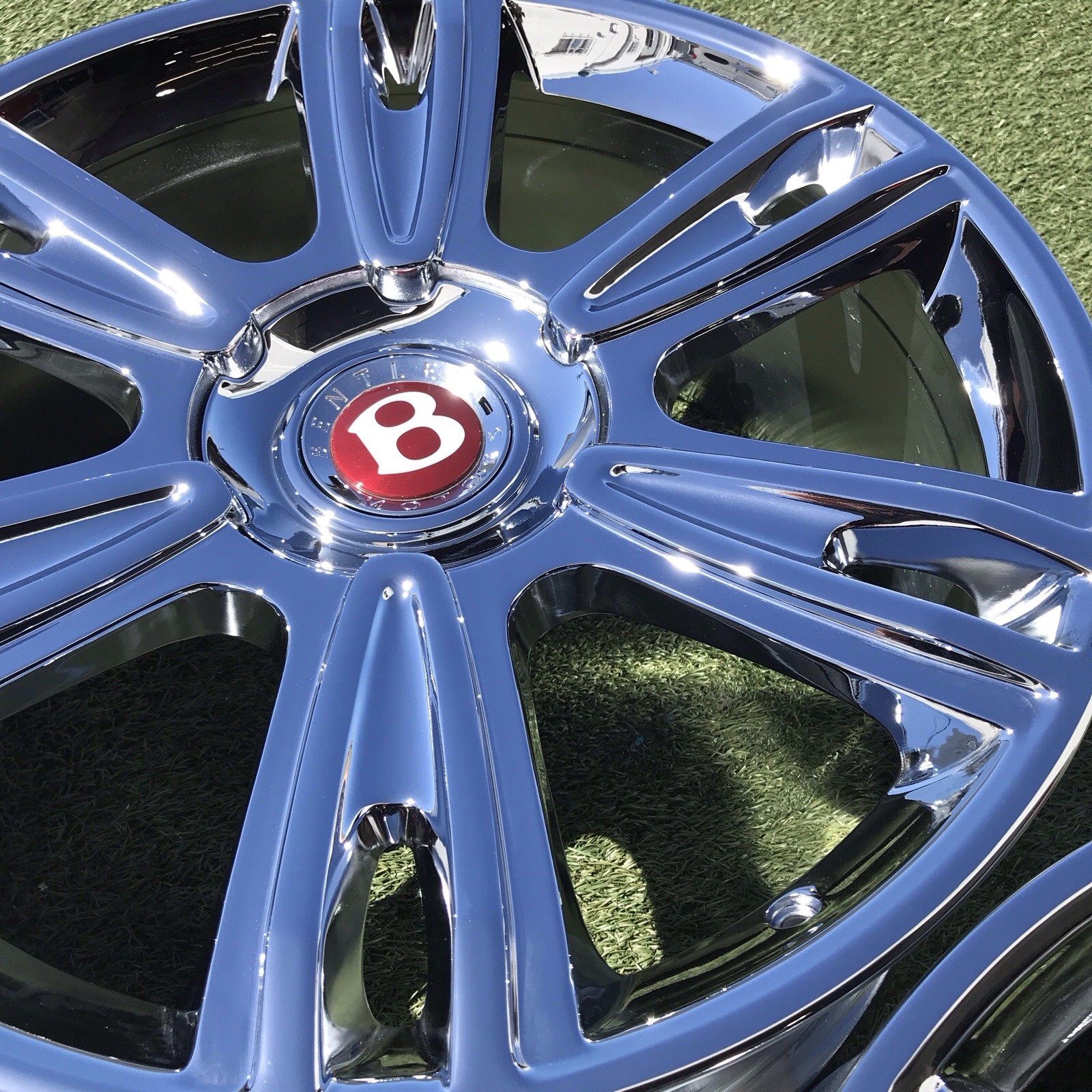 21 BENTLEY CONTINENTAL RIMS OEM GENUINE FACTORY CHROME 3W0601025ED