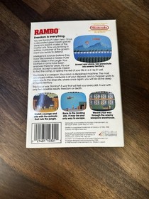 Rambo Complete in Box CIB (Nintendo, NES 1988) Great Shape w/Poster & Inserts!🔥