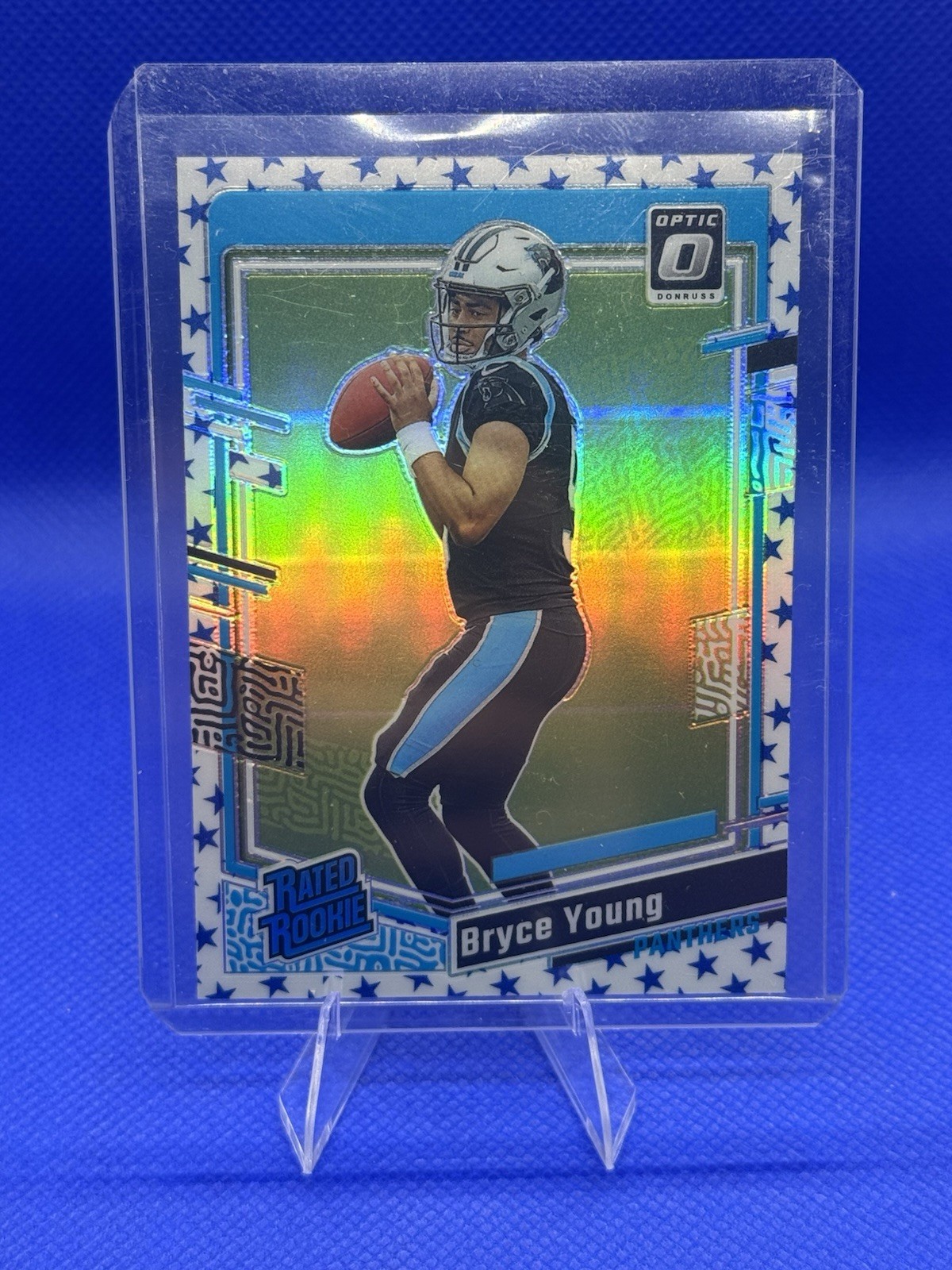 Bryce Young 2023 Optic Rated Rookie Stars Emoji Prizm RC #213 PANTHERS