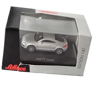 SCHUCO Audi TT Coupé silber 25465 1:87 OVP unbespielt PKW  HO - Bild 1 von 4