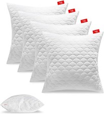 Kopfkissen Kissen Gestepptes 4er Set 70x70 cm Antiallergisch Anti-Milbe Softimi