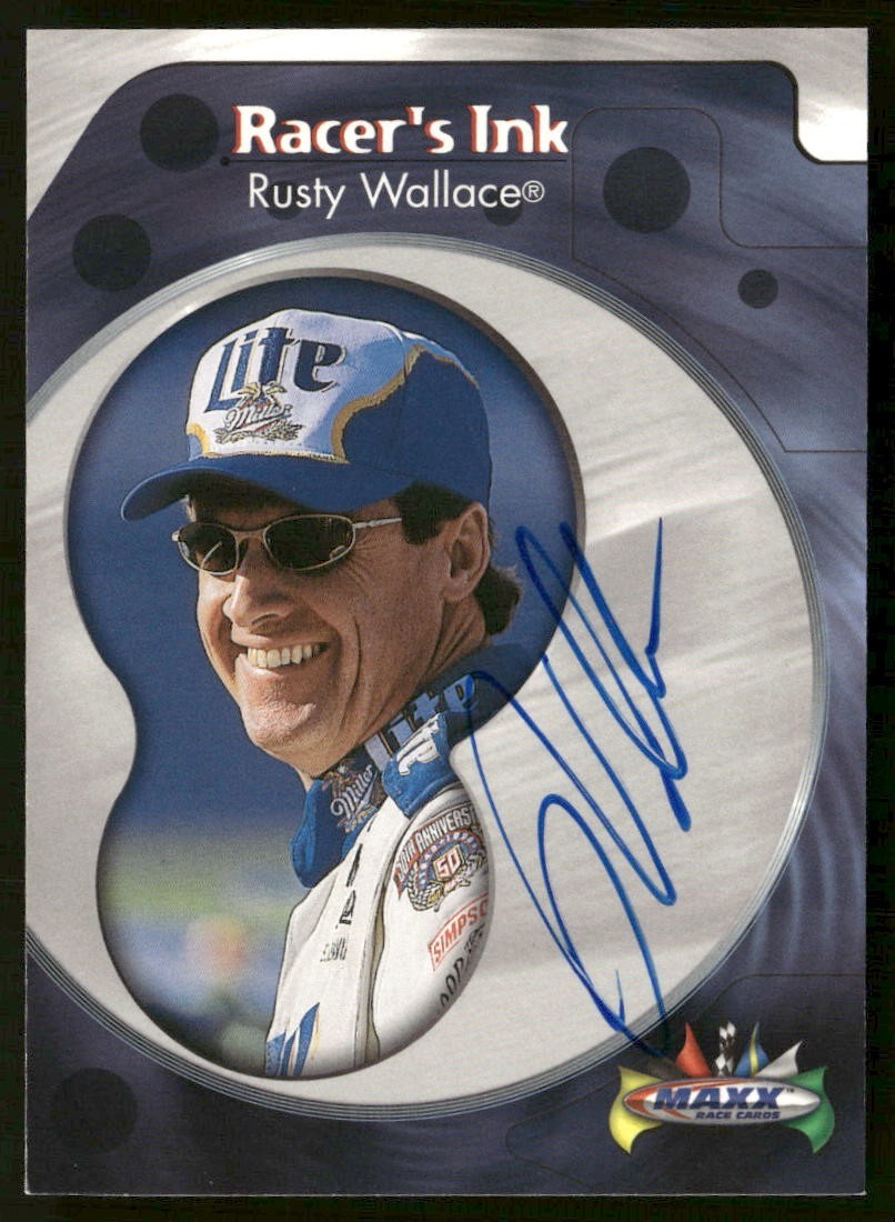 Rusty Wallace 1999 MAXX Racer's Ink Autograph #RW3 - NASCAR