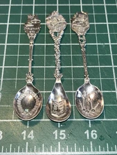 Vintage Collectible Tea Spoons CHRISTMAS EPNS  4 3/4" 1973 1975 1976