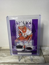 2026-27 Artifacts 143 Leo Carlsson Material Purple Auto 1010 Bookend