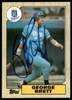1987 Topps #400 George Brett KC Royals Signed In Person Auto JSA COA 8622