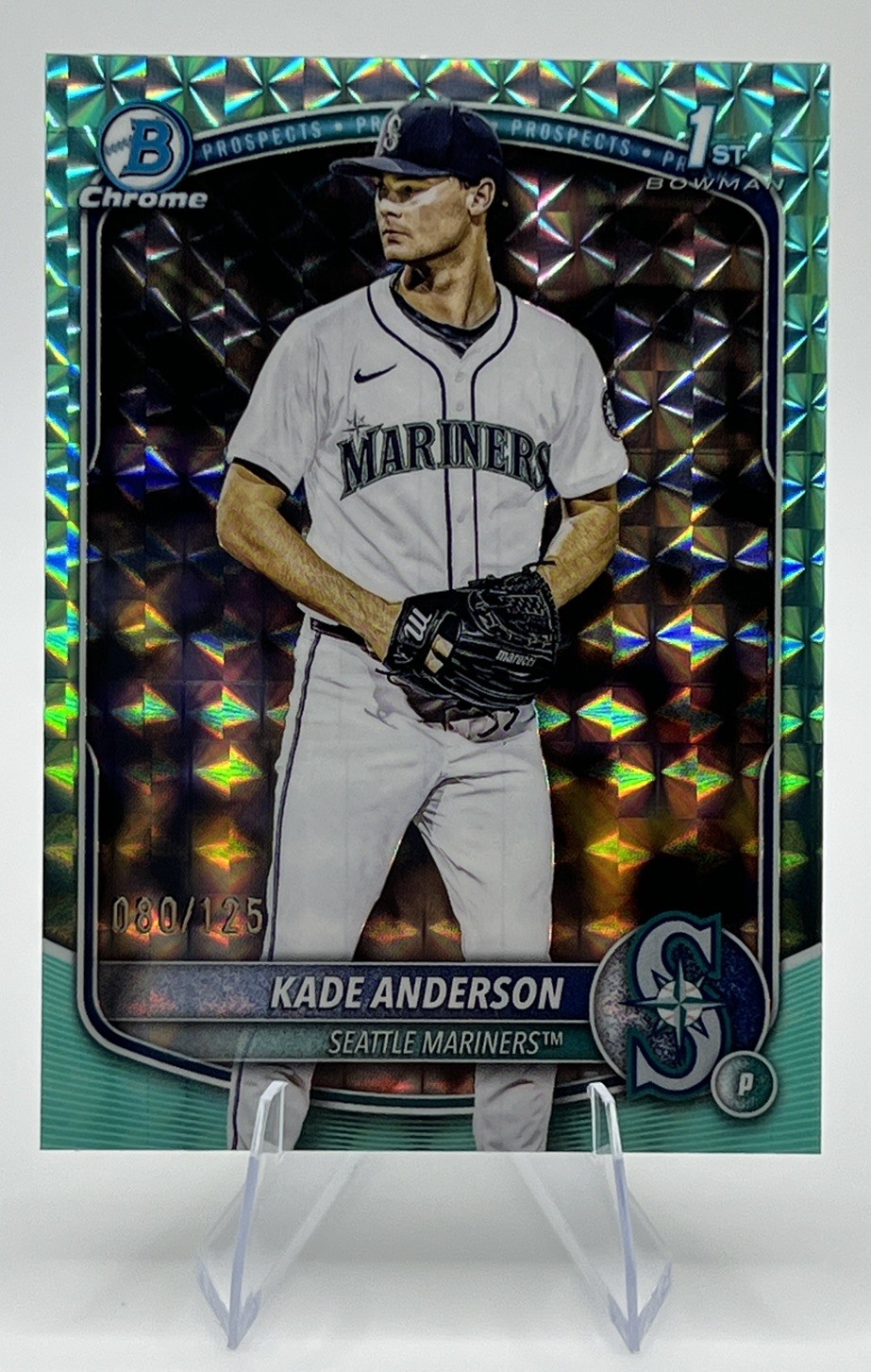 2025 Bowman Draft Chrome Kade Anderson #BDC-3 Aqua Geometric /125 Mariners
