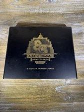 Nat Sherman Box 85th Anniversary Limited Edition Wooden Cigar Box EMPTY