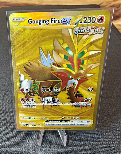 Gouging Fire EX 214/162 NM Temporal Forces Hyper Rare Pokemon #214 Holo English