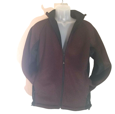 ZXBLK Zeroxposur, Size Medium, Black & Maroon, Full Zip, Cable