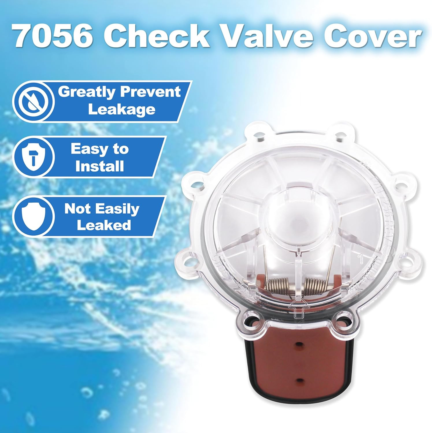 7056 Check Valve Cover with Flapper Assembly Replacement for Zodiac Jandy Spring