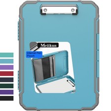 Meiikun Storage Clipboard, Light Blue